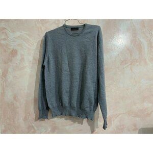 zara man worn‎ once wool crewneck men's sweater Size L